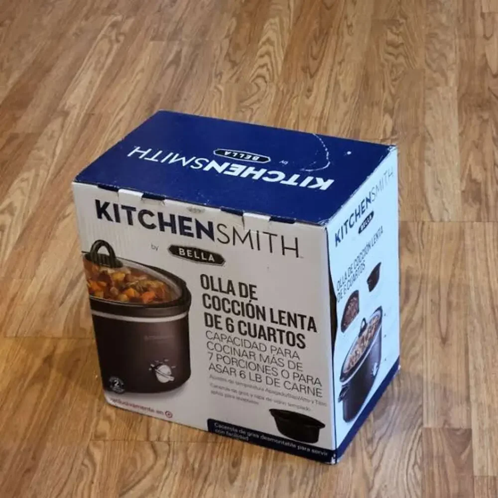New KitchenSmith by Bella 6Qt Slow cooker. New, never been used